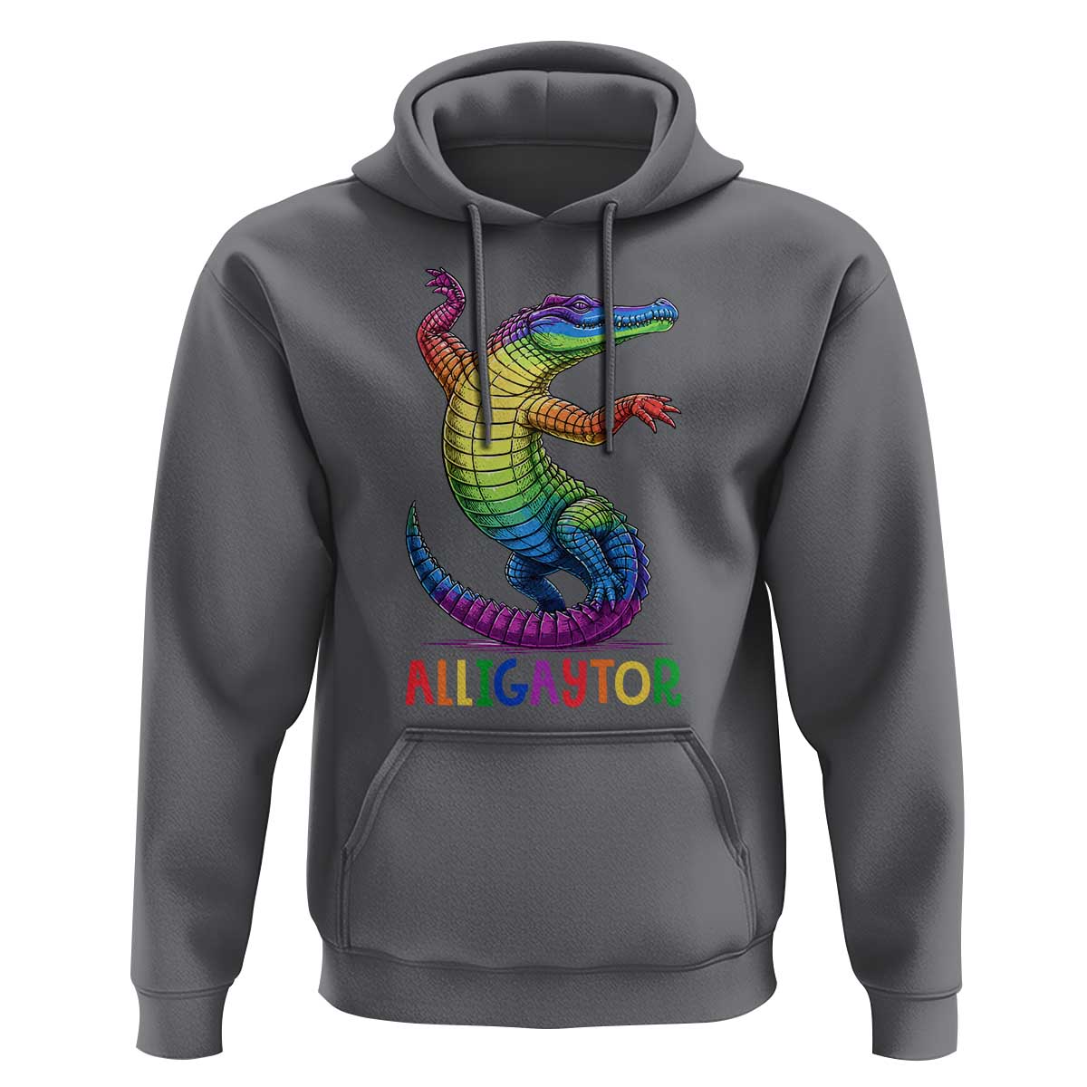 Alligaytor LGBTQ Pride Graphic Hoodie Queer Reptile Lovers