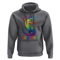 Alligaytor LGBTQ Pride Graphic Hoodie Queer Reptile Lovers