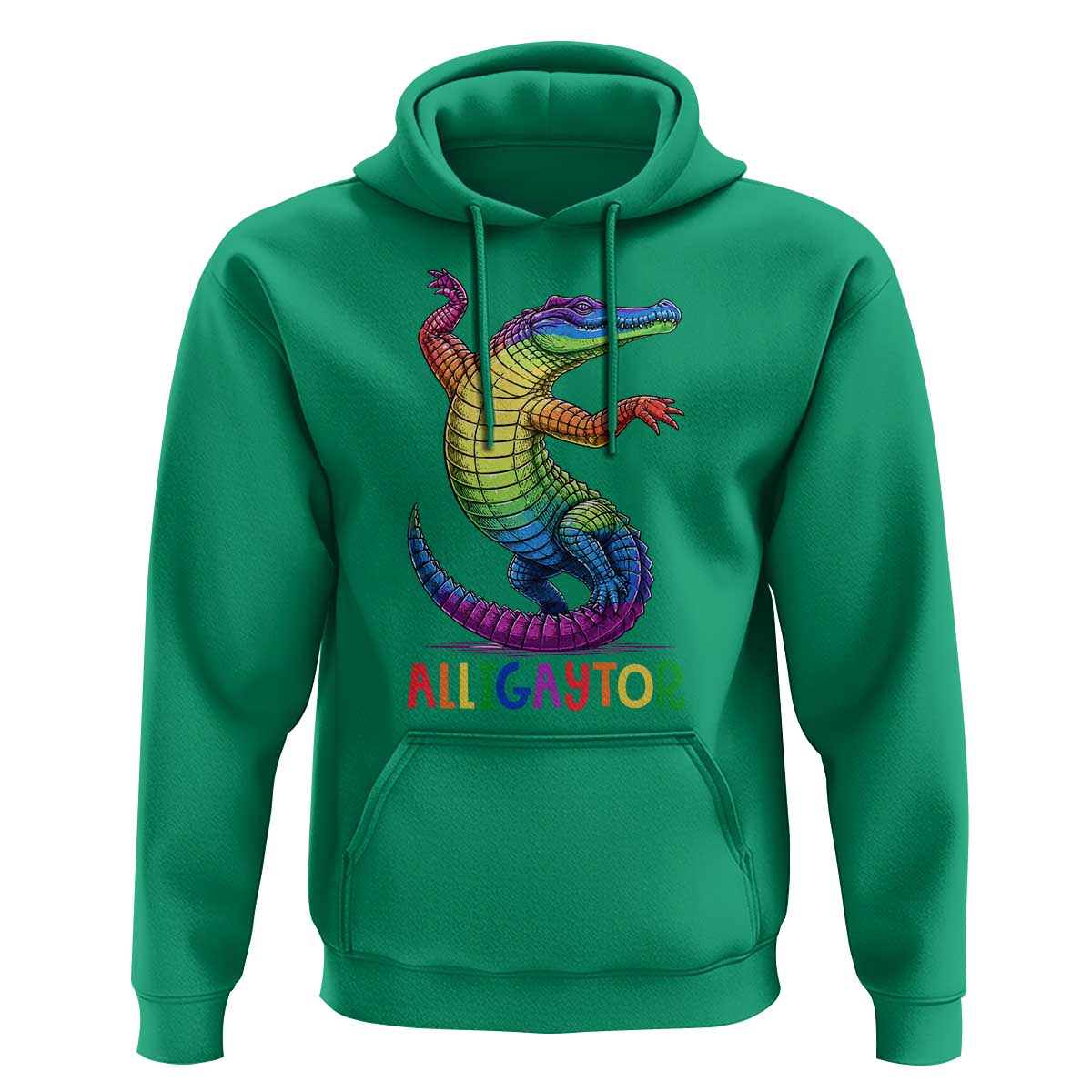 Alligaytor LGBTQ Pride Graphic Hoodie Queer Reptile Lovers