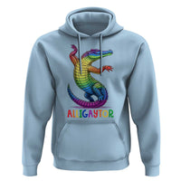Alligaytor LGBTQ Pride Graphic Hoodie Queer Reptile Lovers