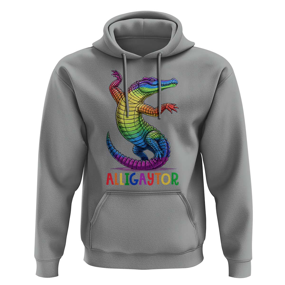 Alligaytor LGBTQ Pride Graphic Hoodie Queer Reptile Lovers