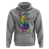 Alligaytor LGBTQ Pride Graphic Hoodie Queer Reptile Lovers