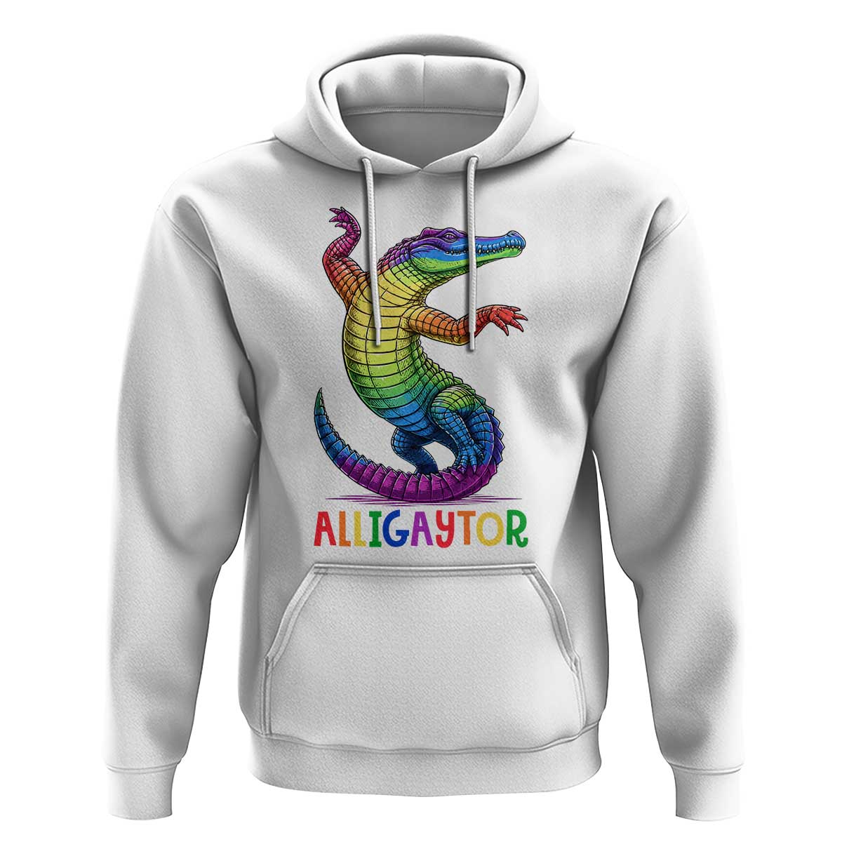 Alligaytor LGBTQ Pride Graphic Hoodie Queer Reptile Lovers