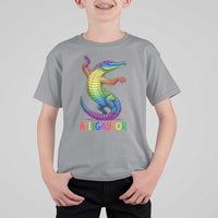 Alligaytor LGBTQ Pride Graphic T Shirt For Kid Queer Reptile Lovers