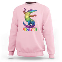 Alligaytor LGBTQ Pride Graphic Sweatshirt Queer Reptile Lovers