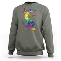 Alligaytor LGBTQ Pride Graphic Sweatshirt Queer Reptile Lovers