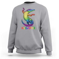 Alligaytor LGBTQ Pride Graphic Sweatshirt Queer Reptile Lovers