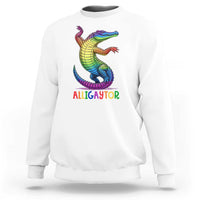 Alligaytor LGBTQ Pride Graphic Sweatshirt Queer Reptile Lovers