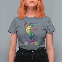 Alligaytor LGBTQ Pride Graphic T Shirt For Women Queer Reptile Lovers