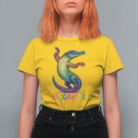 Alligaytor LGBTQ Pride Graphic T Shirt For Women Queer Reptile Lovers