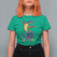 Alligaytor LGBTQ Pride Graphic T Shirt For Women Queer Reptile Lovers