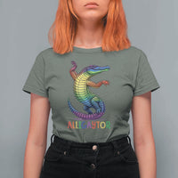 Alligaytor LGBTQ Pride Graphic T Shirt For Women Queer Reptile Lovers