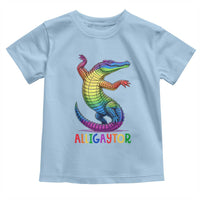 Alligaytor LGBTQ Pride Graphic Toddler T Shirt Queer Reptile Lovers