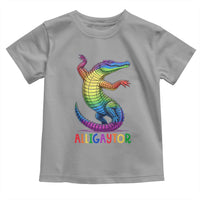 Alligaytor LGBTQ Pride Graphic Toddler T Shirt Queer Reptile Lovers