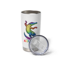Alligaytor LGBTQ Pride Graphic Tumbler Cup Queer Reptile Lovers