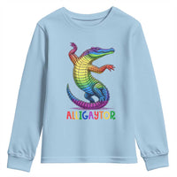 Alligaytor LGBTQ Pride Graphic Youth Sweatshirt Queer Reptile Lovers