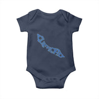 Curacao Flag Map Pride Baby Onesie Proud Curacaoan Heritage Gift