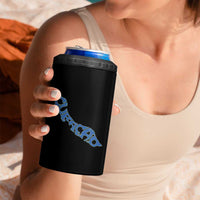 Curacao Flag Map Pride 4 in 1 Can Cooler Tumbler Proud Curacaoan Heritage Gift