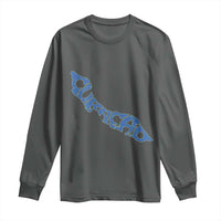 Curacao Flag Map Pride Long Sleeve Shirt Proud Curacaoan Heritage Gift