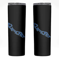 Curacao Flag Map Pride Skinny Tumbler Proud Curacaoan Heritage Gift