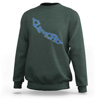 Curacao Flag Map Pride Sweatshirt Proud Curacaoan Heritage Gift