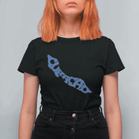Curacao Flag Map Pride T Shirt For Women Proud Curacaoan Heritage Gift