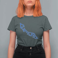 Curacao Flag Map Pride T Shirt For Women Proud Curacaoan Heritage Gift