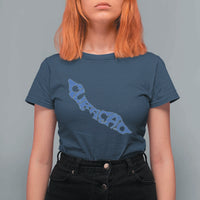 Curacao Flag Map Pride T Shirt For Women Proud Curacaoan Heritage Gift