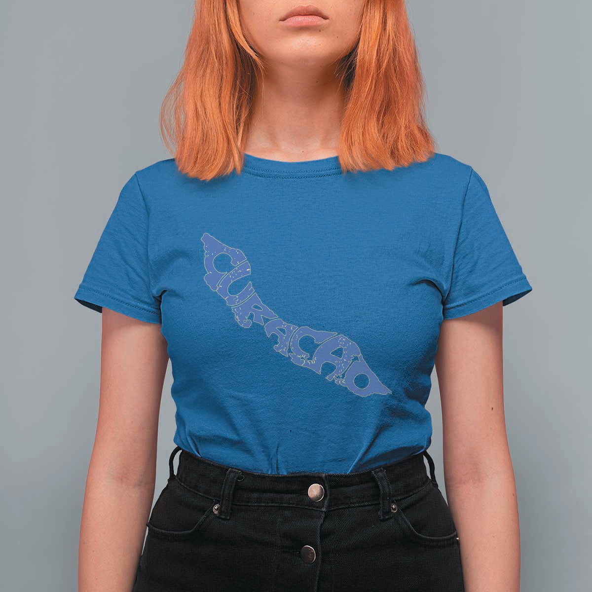 Curacao Flag Map Pride T Shirt For Women Proud Curacaoan Heritage Gift
