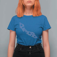 Curacao Flag Map Pride T Shirt For Women Proud Curacaoan Heritage Gift
