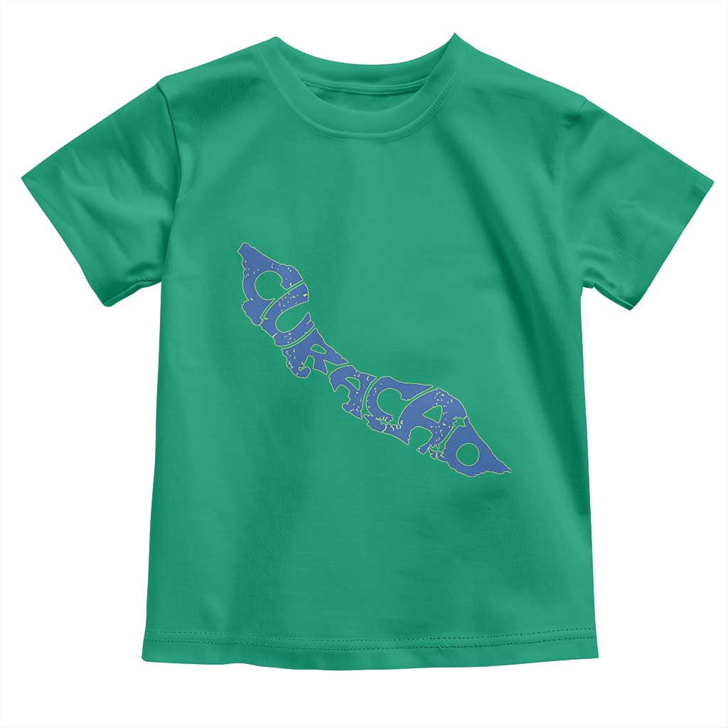 Curacao Flag Map Pride Toddler T Shirt Proud Curacaoan Heritage Gift