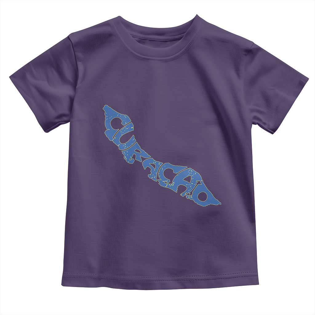 Curacao Flag Map Pride Toddler T Shirt Proud Curacaoan Heritage Gift