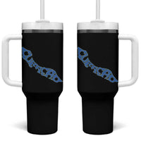 Curacao Flag Map Pride Tumbler With Handle Proud Curacaoan Heritage Gift