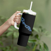 Curacao Flag Map Pride Tumbler With Handle Proud Curacaoan Heritage Gift