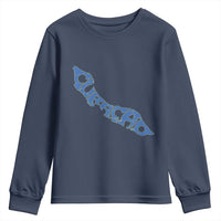 Curacao Flag Map Pride Youth Sweatshirt Proud Curacaoan Heritage Gift