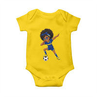 Funny Curacao Soccer Girl Baby Onesie Dabbing Football Fan Gift