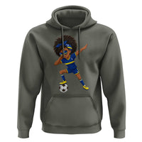Funny Curacao Soccer Girl Hoodie Dabbing Football Fan Gift