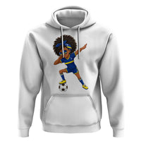 Funny Curacao Soccer Girl Hoodie Dabbing Football Fan Gift