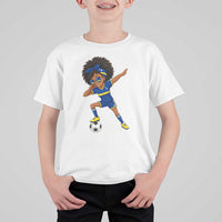 Funny Curacao Soccer Girl T Shirt For Kid Dabbing Football Fan Gift