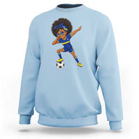 Funny Curacao Soccer Girl Sweatshirt Dabbing Football Fan Gift