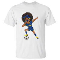 Funny Curacao Soccer Girl T Shirt Dabbing Football Fan Gift