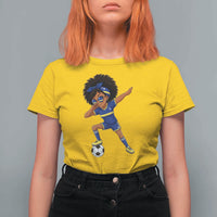 Funny Curacao Soccer Girl T Shirt For Women Dabbing Football Fan Gift