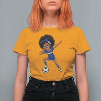 Funny Curacao Soccer Girl T Shirt For Women Dabbing Football Fan Gift
