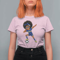 Funny Curacao Soccer Girl T Shirt For Women Dabbing Football Fan Gift