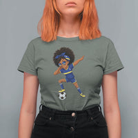 Funny Curacao Soccer Girl T Shirt For Women Dabbing Football Fan Gift
