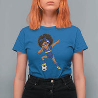 Funny Curacao Soccer Girl T Shirt For Women Dabbing Football Fan Gift