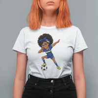 Funny Curacao Soccer Girl T Shirt For Women Dabbing Football Fan Gift