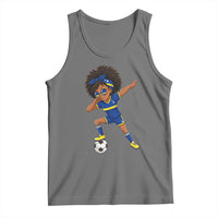 Funny Curacao Soccer Girl Tank Top Dabbing Football Fan Gift