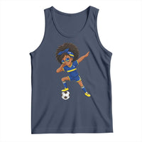 Funny Curacao Soccer Girl Tank Top Dabbing Football Fan Gift