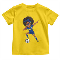 Funny Curacao Soccer Girl Toddler T Shirt Dabbing Football Fan Gift